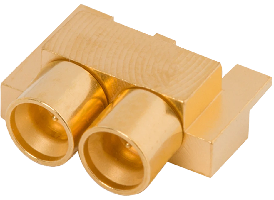 SMPM-XT Male PCB Edge Launch Connector, 2 Port, SB